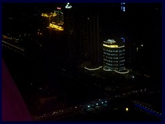 View from Canton Tower's observation deck at night. 